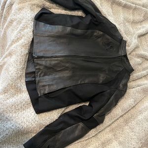 Bilt for women leather armored motorcycle jacket